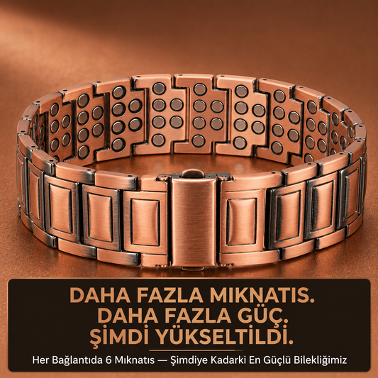 Bakırcı Efendi™ – Yüksek Manyetik Etkili Saf Bakır Erkek Bilekliği